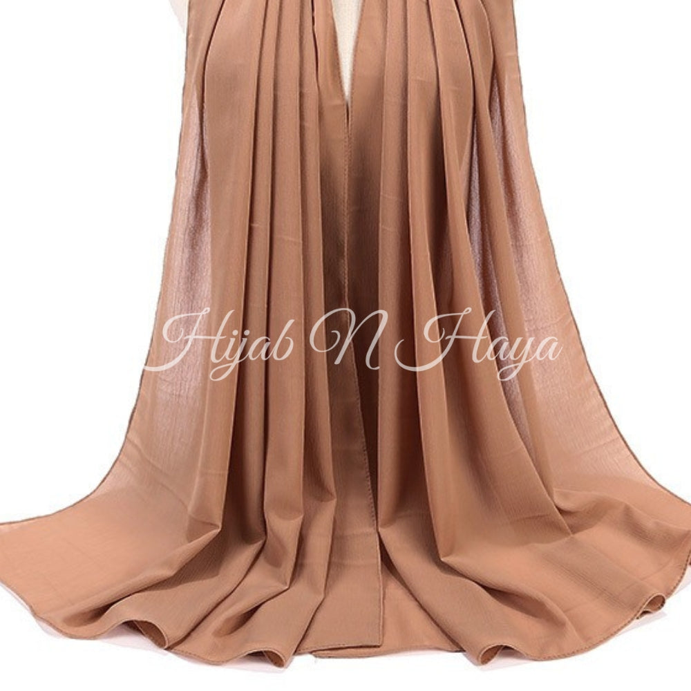 Chiffon Georgette Hijab Beige